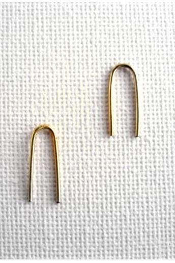 Arc Hoop Minimal Earrings