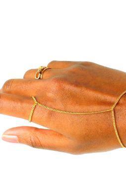 Solid 14k Gold ring bracelet