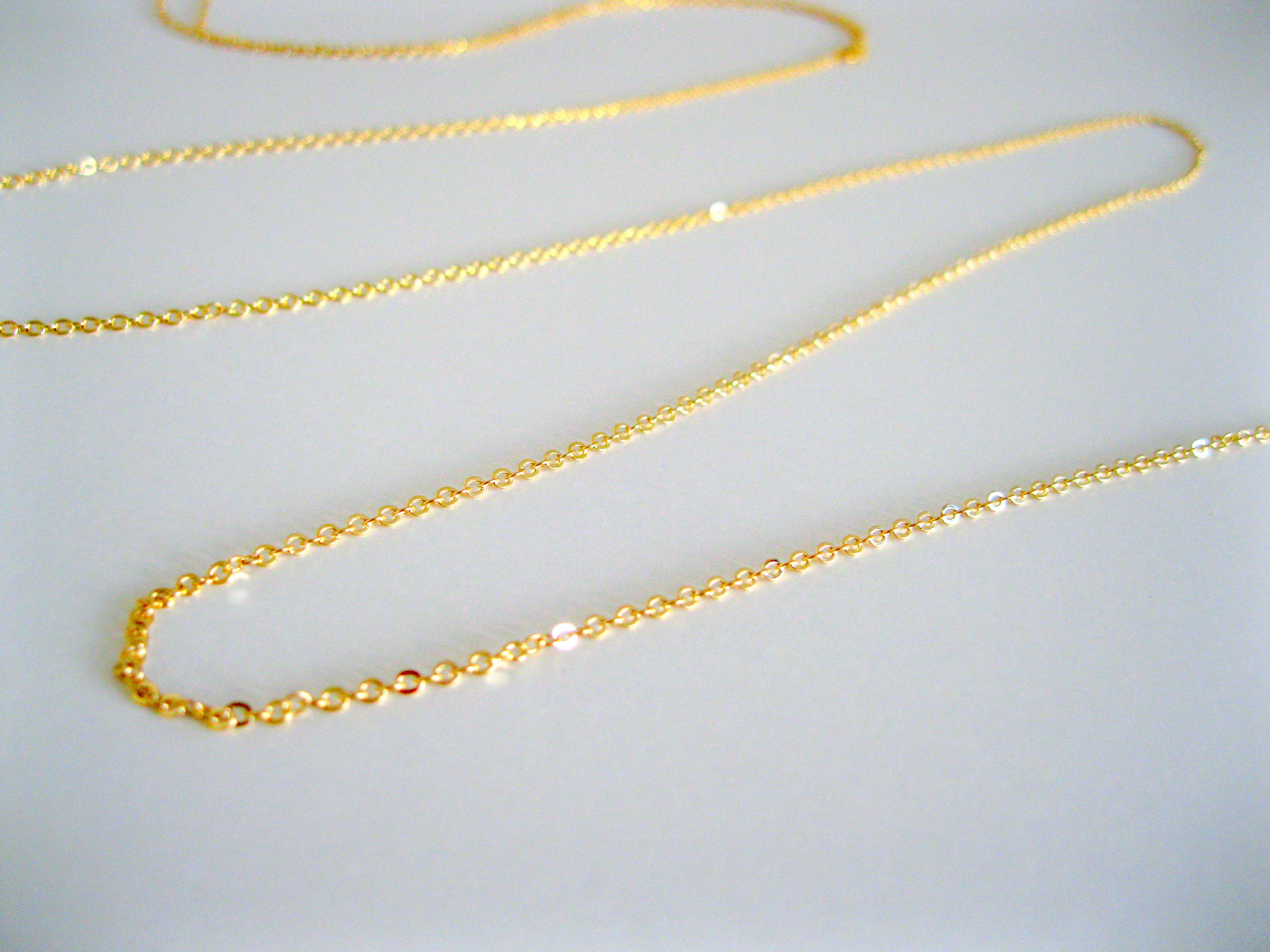16K Gold Plated Simple Gold Body Chain on Luulla
